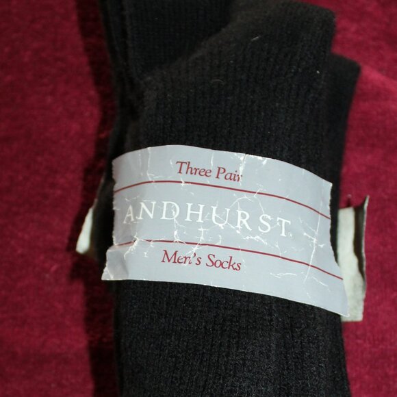 Three Pair of Men's Andhurst Socks - Black - Picture 4 of 4